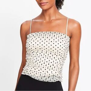 LOFT Velvet Dot Tulle Cami